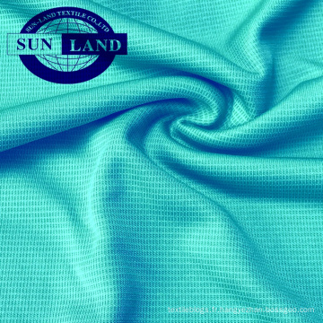 Tissu 100% polyester à tricotage avec protection anti-UV et ajustement à sec